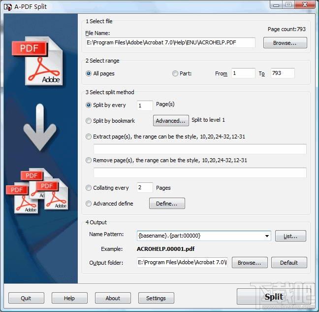 A-PDF Split,A-PDF Split下载,PDF分割工具