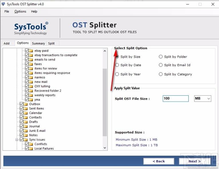 SysTools OST Splitter下载,OST拆分工具,OST拆分