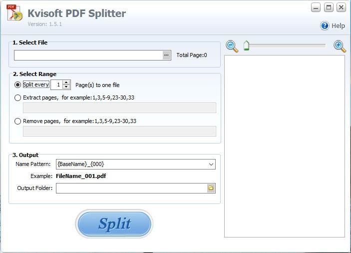 Kvisoft PDF Splitter下载,PDF分割工具,PDF分割