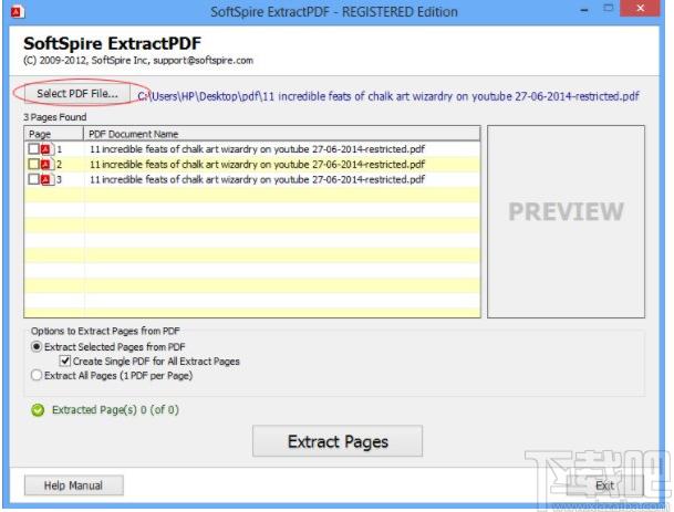 SoftSpire Extractpdf下载,PDF提取,PDF分割