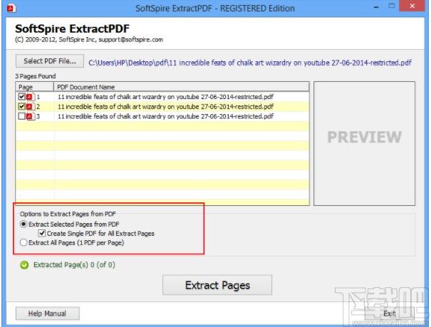 SoftSpire Extractpdf下载,PDF提取,PDF分割