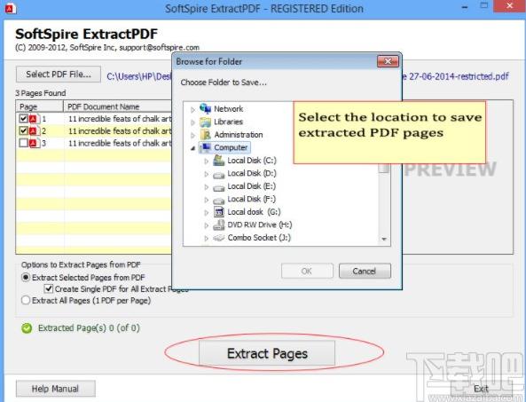 SoftSpire Extractpdf下载,PDF提取,PDF分割